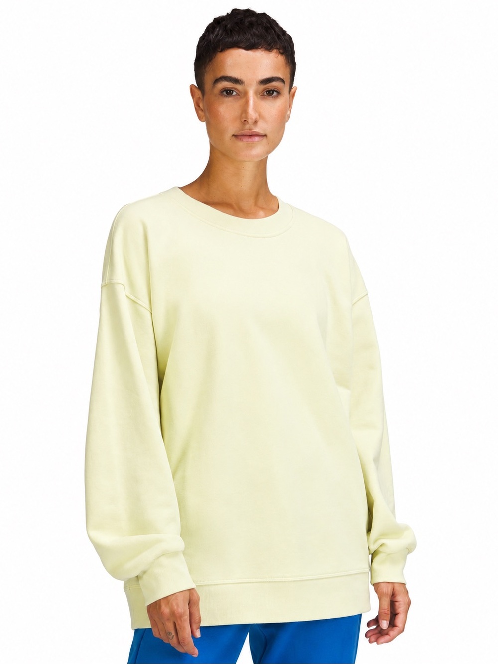 Lululemon Perfectly Oversized Sweatshirt, size xxl, NWOT, pale yellow/green